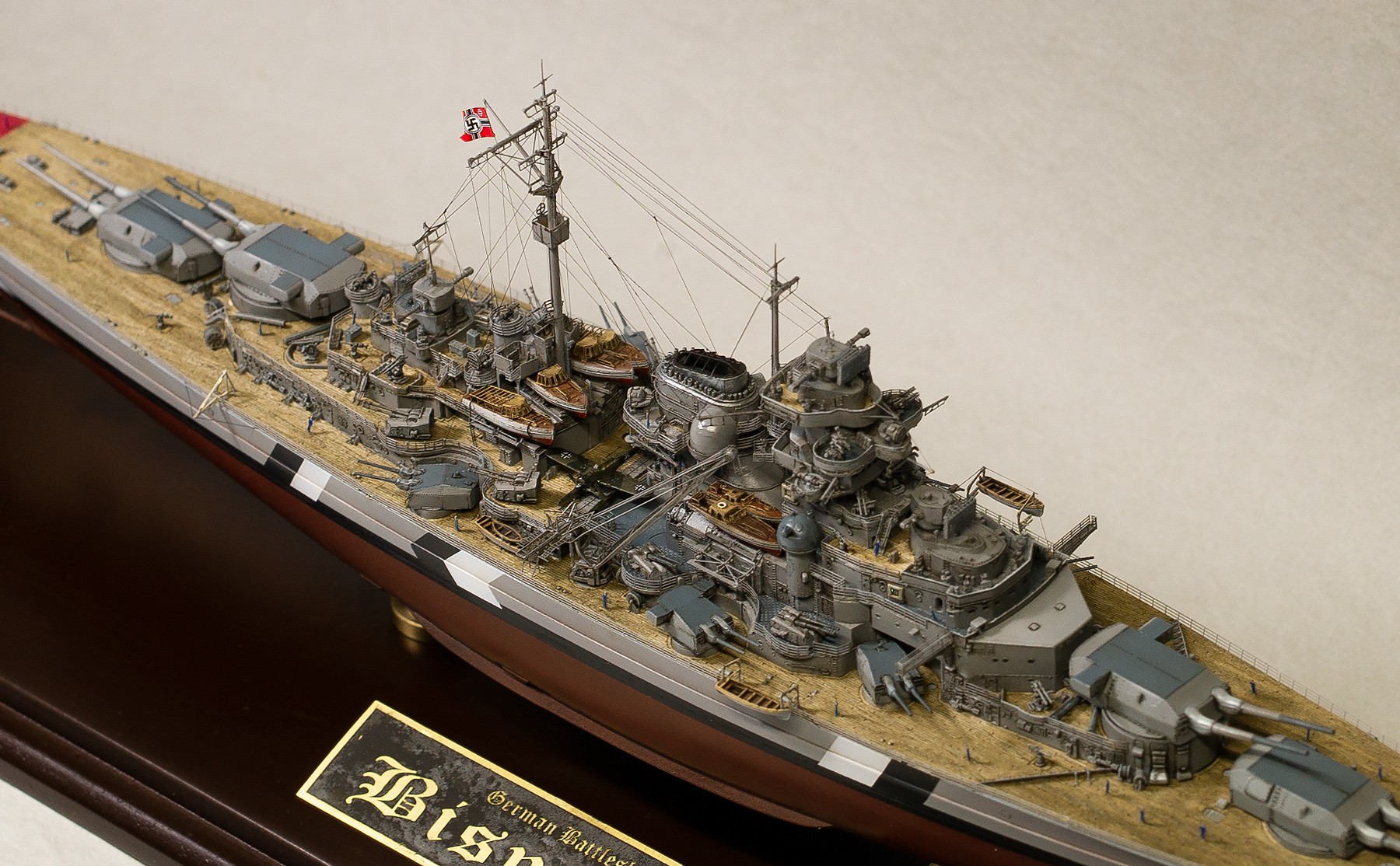 1/700 German Bismarck Battleship PE+wood deck+masking for MENG PS003 J7004 